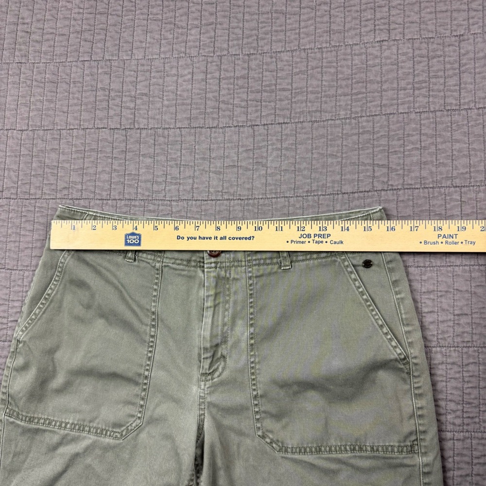 LL Bean Favorite Fit Olive Green Utility Short Women 10 Stretch Outdoors Granola - Picture 6 of 10
